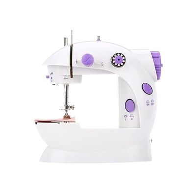 4-In-1 Mini Sewing Machine White/Purple 55846 White/Purple