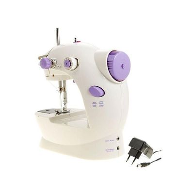 Double Thread 2-Speed Mini Sewing Machine White