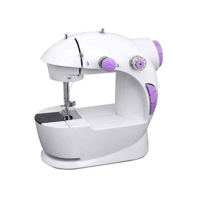 Portable Mini Sewing Machine 255.53431760.17 White/Purple