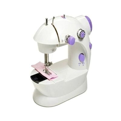 4-In-1 Mini Sewing Machine White/Purple 2245 White/Purple