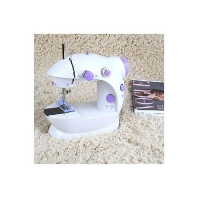 Plastic Mini Sewing Machine White/Purple PO12405 White/Purple