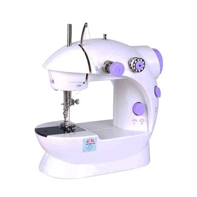 Plastic Mini Sewing Machine White/Purple PO12405 White/Purple