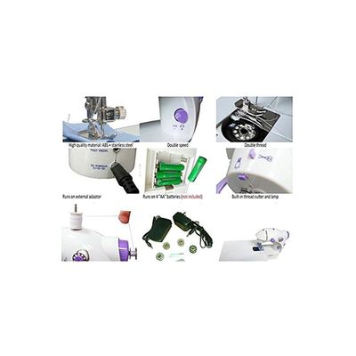 Portable Sewing Machine B07NDWHFP7 White/Violet