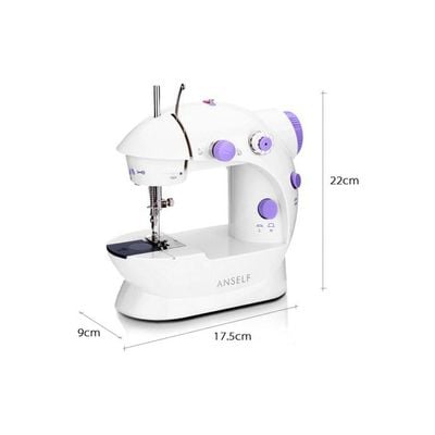 Mini Portable Handheld Sewing Machine White/Purple H32324UK White/Purple