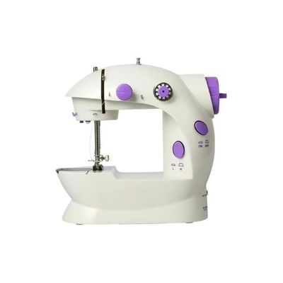 Mini Sewing Machine With LED Light White/Purple 245082451718 Light White/Purple