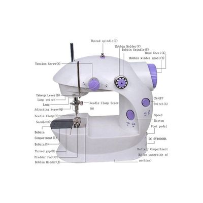 Sewing Machine White/Purple 2.72432E+12 White/Purple