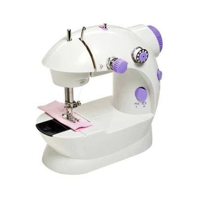 Mini Electric Sewing Machine White/Purple