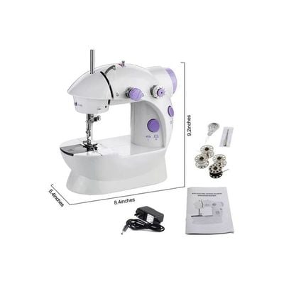 Portable Mini Sewing Machine H32520-US White/Purple