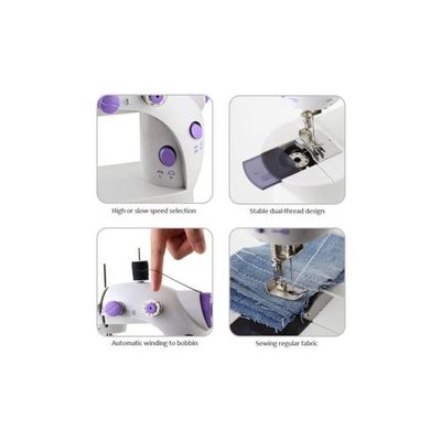 Sewing Machine White/Purple JXH-SWK1 White/Purple