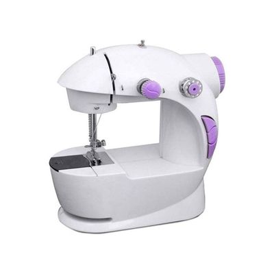 Portable Mini Sewing Machine HHE-7751 White/Purple