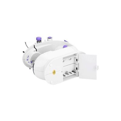 Portable Electric Sewing Machine SM-202A White/Purple