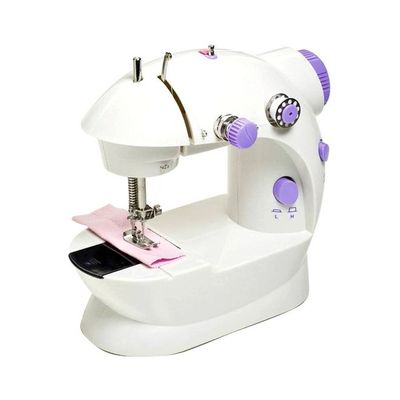 Multifunctional Mini Sewing Machine With Two Speed Control White