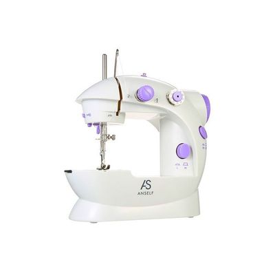 Speed Adjustment Electric Sewing Machine With Light Foot Pedal H1666 White