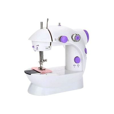 Portable Electric Sewing Machine 2724463901800 White/Purple