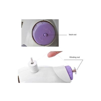 Plastic Sewing Machine White/Purple 8767564564 White/Purple