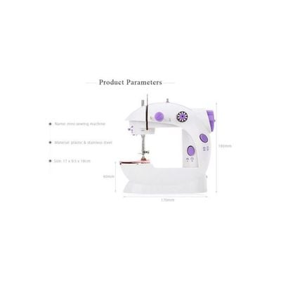 Portable Sewing Machine White/Purple 255.12522377.17 White/Purple