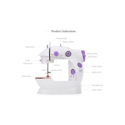 Portable Sewing Machine White/Purple 255.12522377.17 White/Purple