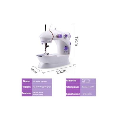 Portable Mini Sewing Machine 6W White/Purple H32520-EU White/Purple