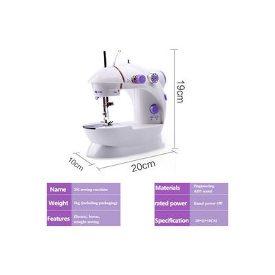 Portable Mini Sewing Machine WIT797306 White/Purple