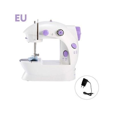 Portable Mini Sewing Machine White/Purple