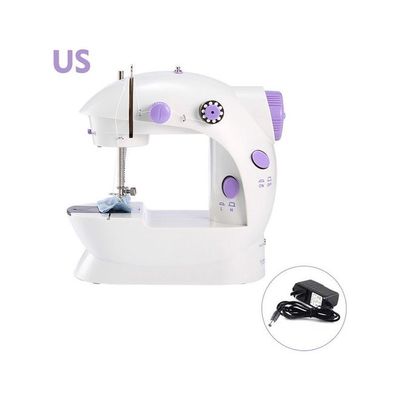 Portable Mini Sewing Machine White/Purple