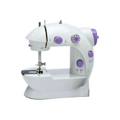 Portable Mini Sewing Machine SM-202A White/Purple