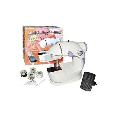 Portable Electric Sewing Machine 255.22659566.17 White/Purple