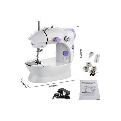 Portable Electric Sewing Machine H32520-US White/Purple