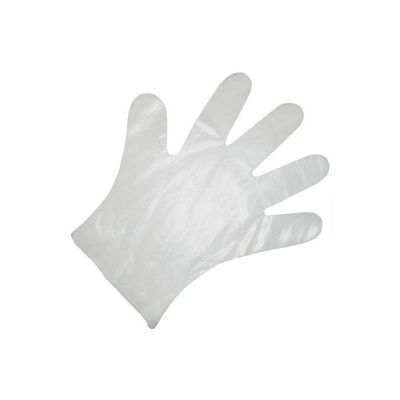 100-Piece Disposable Plastic Gloves Clear S