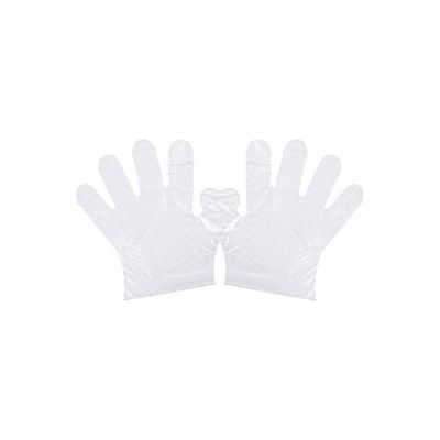 Pack Of 200 Disposable Hand Gloves Clear 25.4x2.5x13.4centimeter