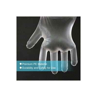 Pack Of 200 Disposable Hand Gloves Clear 25.4x2.5x13.4centimeter