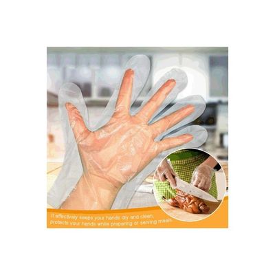 Pack Of 200 Disposable Hand Gloves Clear 25.4x2.5x13.4centimeter