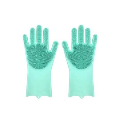 Dish Washing Gloves green 13.5x6inch