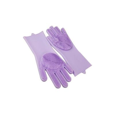 Silicone Scrubbing Gloves Multicolor 20cm