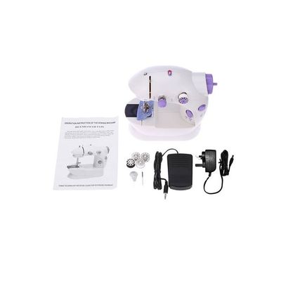 Electric Sewing Machine 240V H16669UK White/Purple