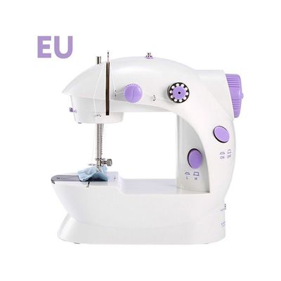 Portable Mini Sewing Machine White/Purple