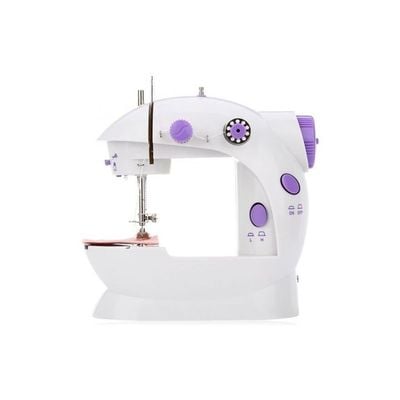 Portable Electric Sewing Machine 255.84908149.17 White/Purple