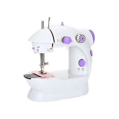 Portable Electric Sewing Machine 255.84908149.17 White/Purple