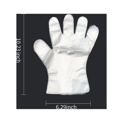 50-Piece Disposable Gloves Set Clear