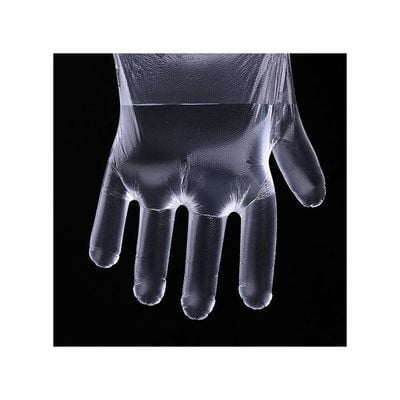 Pair Of 100 Disposable Transparent Food-Grade Gloves Clear