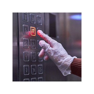 100-Piece Disposable Vinyl Hand Gloves Clear S