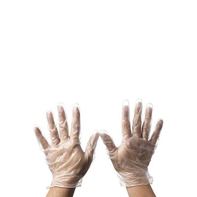 100-Piece Disposable Vinyl Hand Gloves Clear S