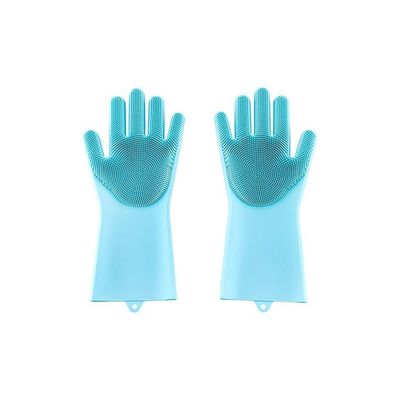 Dishwashing Cleaning Gloves Blue 25.00x4.00x16.00centimeter