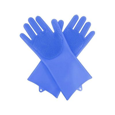 Pair Of Silicone Gloves Blue 35x8x3centimeter