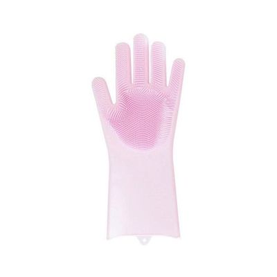 Silicone Dishwashing Gloves Pink