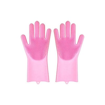 Silicone Magic Gloves Pink 25x6inch