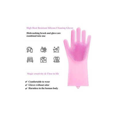 Silicone Magic Gloves Pink 25x6inch