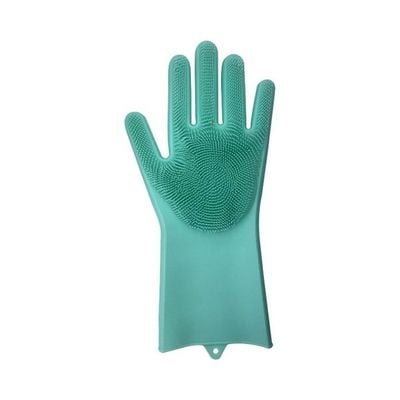 Magic Dish Washing Gloves Green 15x15x4cm