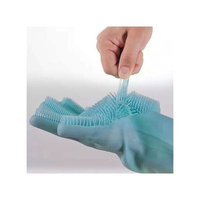 Pair Of Scrubber Gloves Blue 33.5x15.5cm