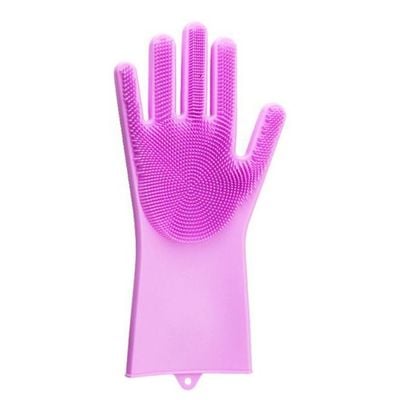 Pair Of Dishwashing Gloves Pink 30centimeter